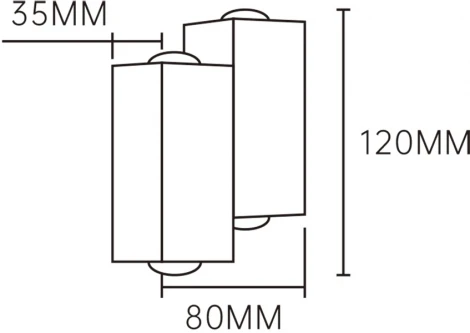 Архитектурная подсветка Escada 30005LED 30005W/02 LED*4W IP54 Black (220V)