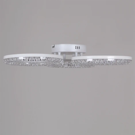 Потолочная люстра светодиодная на штанге с регулировкой цветовой температуры, яркости и ночным режимом Reluce 19847-0.3-03B WH