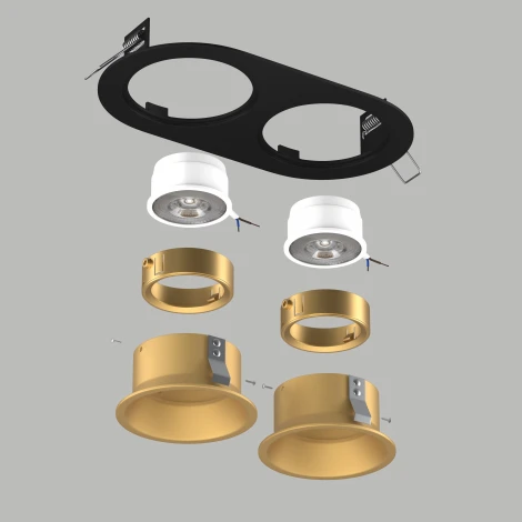 Встраиваемый светильник под LED модуль/ламп МR16 Lightstar Domino D6570303GMOD (220V)