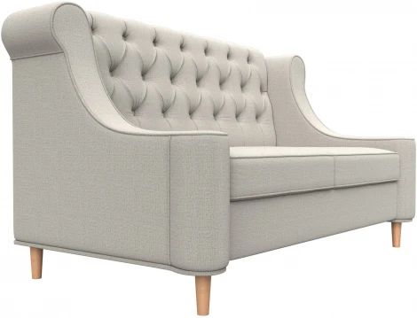 Диван кухонный прямой Бронкс (Бежевый/Рогожка) Лига Диванов арт.123794