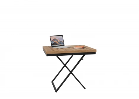 Стол трансформер 1, чёрный/дуб вотан ГЗМИ Орфей 102133