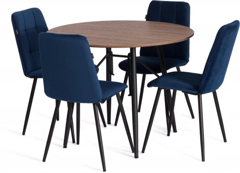 Стул обеденный Asti Tetchair (Велюр/Синий) арт.24803