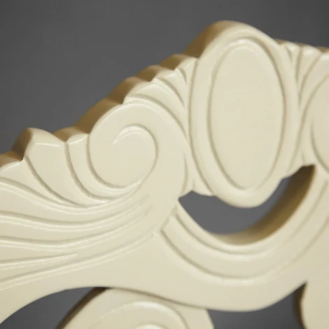 Стул -Андромеда/ Andromeda Ivory white, ткань коричневая S168-7 (дерево гевея)