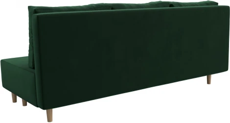 Диван прямой Лига-033 (Зеленый/Велюр) Лига Диванов арт.121091
