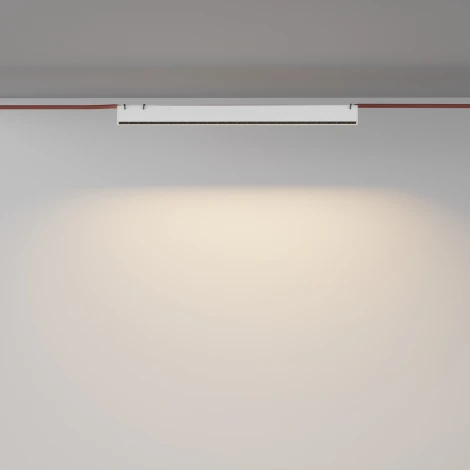 Трековый светильник ременной Downlight Maytoni Points Parity TR128B-24W3K-M-W 3000K 24Вт белый (48V)