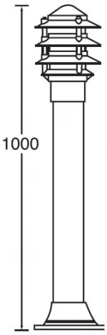Наземный фонарь Oasis Light BRISBANE 67320-1000 Bl (220V, IP44)