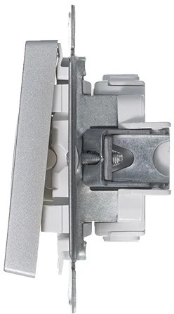 Выключатель встраиваемый трехклавишный (алюминий) Systeme Electric AtlasDesign ATN000331