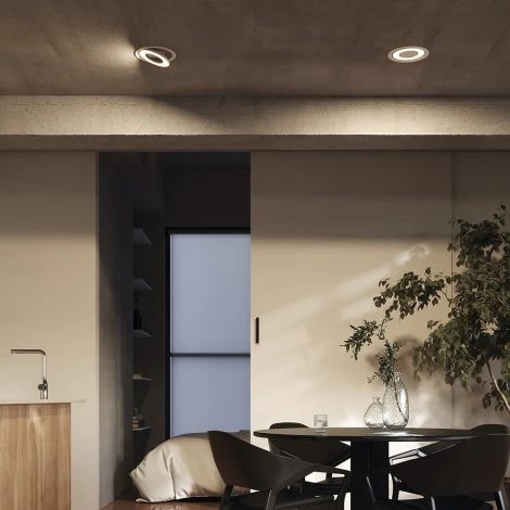 Встраиваемый светильник Maytoni Vector DL102-12W4K-W (LED, 220V, круглые)