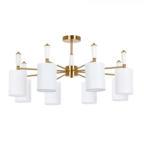 Потолочная люстра на штанге Arte Lamp Waverley A4102PL-8PB (220V)