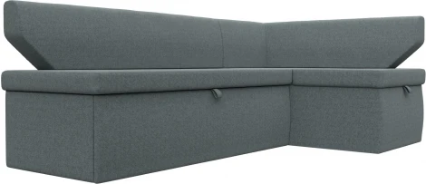 Диван кухонный угловой Омура правый угол (Серый/Рогожка) Лига Диванов арт.125898