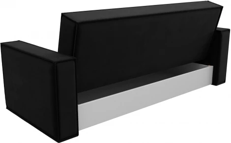 Диван-книжка Куба (Черный/Микровельвет) Лига Диванов арт.122051