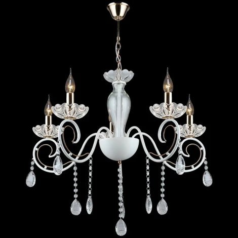 Подвесная люстра Reluce 03950-0.4-05 WT+FGD (220V, подвески, на цепи, подсвечник, свеча)