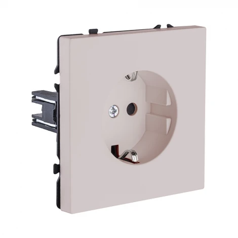 Розетка штепсельная SCHUKO 16A/250 В кашемир матовый Kollinger Eclipse EC-014CM