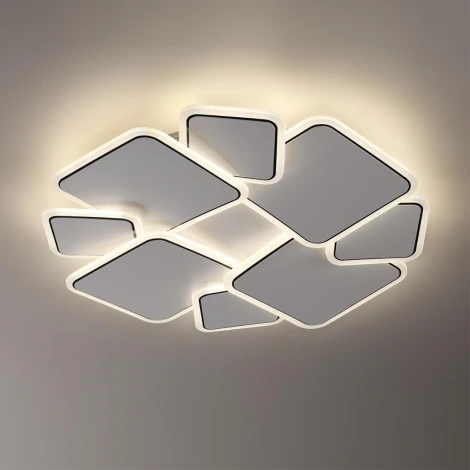 Потолочный светильник круглый светодиодный Lumion Bridge 8013/90CL белый, хром/белый металл/акрилл LED 90W 220V 3000-6000K (круглые)