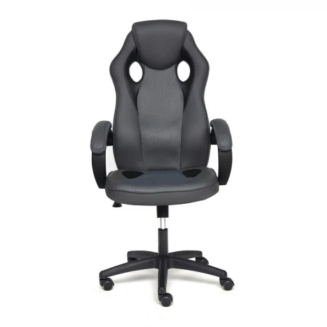 Кресло RACER GT new металлик/серый (кож/зам/ткань)