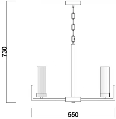 Подвесная люстра Adeline FR5214PL-05BS (220V, на цепи)