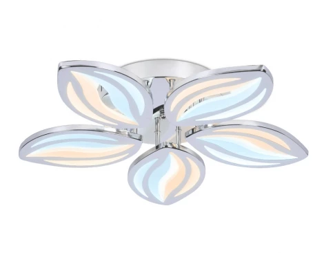 Потолочная люстра Ambrella Acrylica FA466 (регулировка яркости, LED, 220V, пульт управления, управление смартфоном, умный дом - PC.Lamper, цветы)