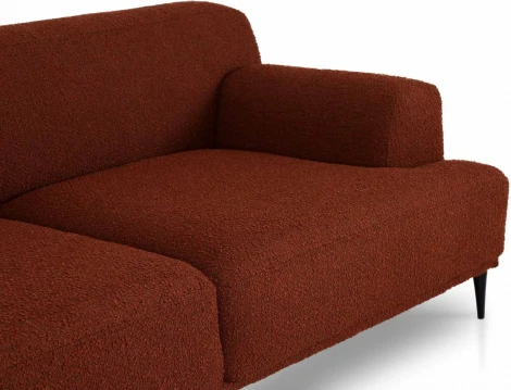 Диван Portofino 2-х местный ОГОГО (арт.706934), (Рогожка/Оранжевый)