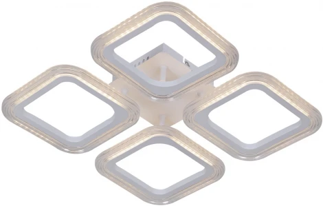 Потолочная люстра светодиодная на штанге с пультом регулировкой цветовой температуры, яркости и ночным режимом Reluce 09826-3.3-04 WH (220V)