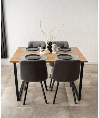 Компьютерный стол Notta Лиман (Металл,ЛДСП/Черный) арт.615151