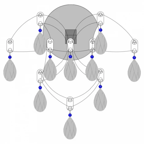 Настенный светильник светодиодный iLamp Louvre W899 CRCHROME