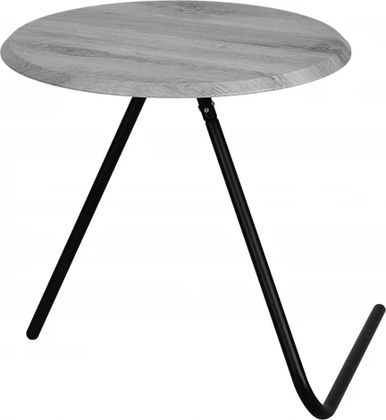 Стол журнальный Дуэт 7 орех гикори grey/черный Mebelik арт.009151