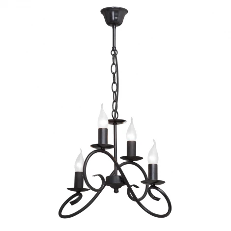 Подвесная люстра Vitaluce V3359/4 (220V, ковка, на цепи, свеча)
