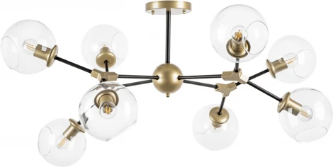 Потолочная люстра на штанге Lightstar Beta 785083 (220V, шарики, молекулы)