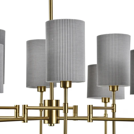 Потолочная люстра на штанге (13033/8R Brass) Indigo Plisse V000537 (220V)