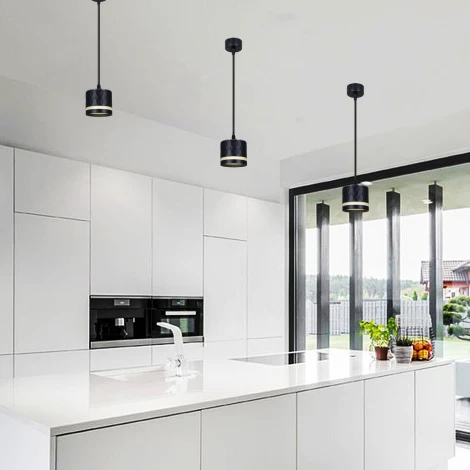 Подвесной светильник Reluce 53002-0.9-001LD GX53 BK (220V, на проводе)