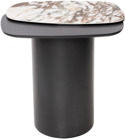 Стол кофейный ARVID TL-312 испанская керамика на стекле/ МДФ окраш. / темно-серый МДФ каркас ®DISAUR (арт.626M05807)