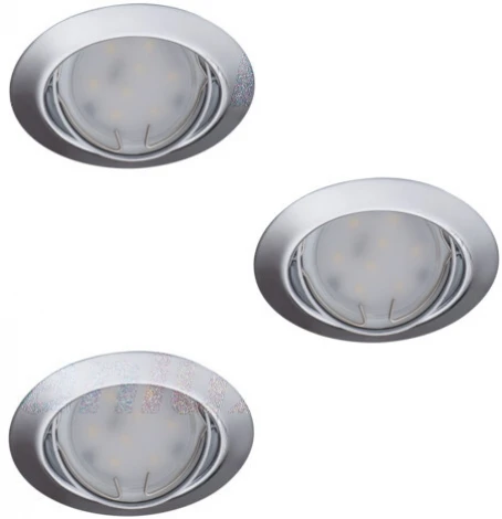 Комплект из 3-х встраиваемых точечный светильников Kanlux TRIBIS 23847 (220V, круглые)