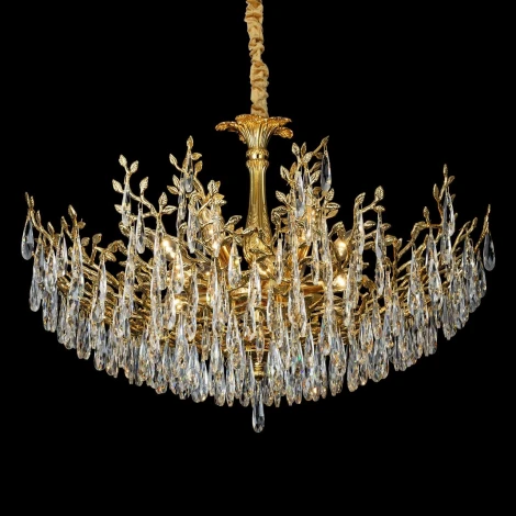 Подвесная люстра Citilux Ritz CL310122 (220V, подвески, на цепи, листья, ветки)