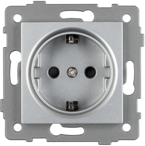 Механизм электрической розетки SCT-MEU1-PL-GR-V (250V, 16A) (Arlight) 049816