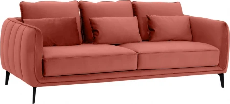 Диван Amsterdam трехместный ОГОГО (арт.342361), (Ткань/Розовый)