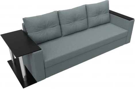 Диван прямой Атланта Лайт со столом слева Лига Диванов (Рогожка) арт.126162L