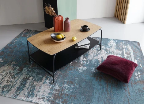 Стол журнальный Genua round ОГОГО 803379 (коричневый, черный)