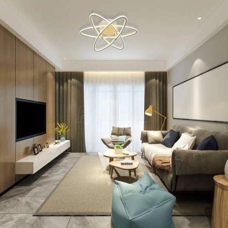 Потолочная люстра Максисвет Геометрия 1-1654-WH Y LED