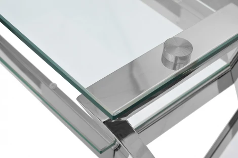 Стол письменный стекло прозр/хром 120*60*78см Garda Decor арт.GY-17910