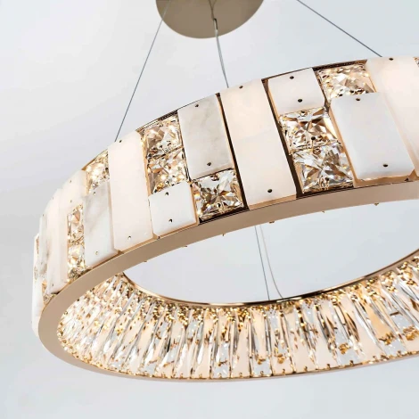 Подвесная люстра светодиодная с регулировкой цветовой температуры Modelux MODELUX ML.6988.600P GD