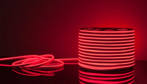 Светодиодная лента Elektrostandard Светодиодный гибкий неон 220V 9,6W 120Led 2835 IP67 односторонний красный, 50м