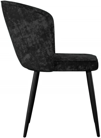 Стул DikLine 347 микровелюр M18 черный, ножки черные