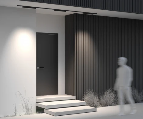 Уличный трековый светильник низковольтный LED 24W 48V Maytoni Points O-TR02-2-S-24WB4K