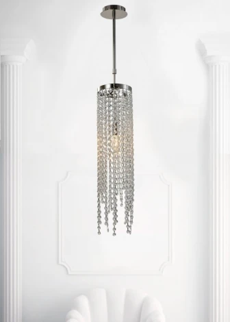 Потолочная люстра на штанге Lumien Hall Markellin LH0040/1P-NK-CL