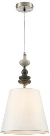 Подвесной светильник Lumion Kentuki 8283/1A никель/белый, металл/керамика/текстиль Е14 1*40W 220V