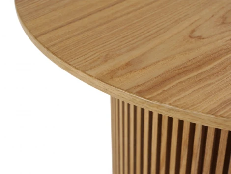 Стол журнальный Mono Stripe D50/D29/H37,5 ОГОГО Обстановочка! (МДФ/Светлое дерево) арт.943376