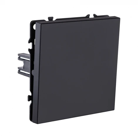 Выключатель 1-клавишный проходной 10А/250В черный матовый Kollinger Eclipse EC-002BK