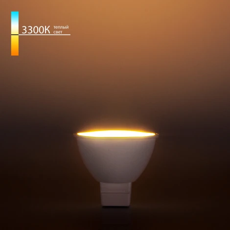 Лампочка светодиодная G5.3 5 Вт полусфера белая Elektrostandard JCDR01 5W 220V 3300K