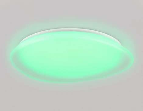 Потолочный светодиодный светильник с пультом управления Ambrella Orbital FZ1615 FR матовый IP20 60W 3000-6500K+RGB