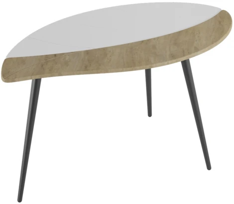 Стол журнальный Лайм дуб сонома/белый/чёрный от фабрики Mebelik